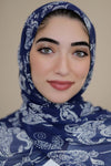 White Paisley Signature Chiffon Hijab