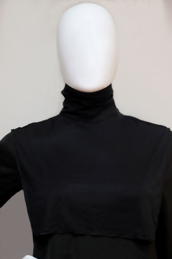 Essential Neck Cover Black | Soft Hijab Neck Cover