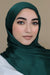 Satin Crinkle Hijab-Emerald