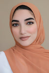 Basic Size Chiffon Hijab-Salmon