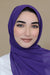 Basic Size Chiffon Hijab-Dark Purple