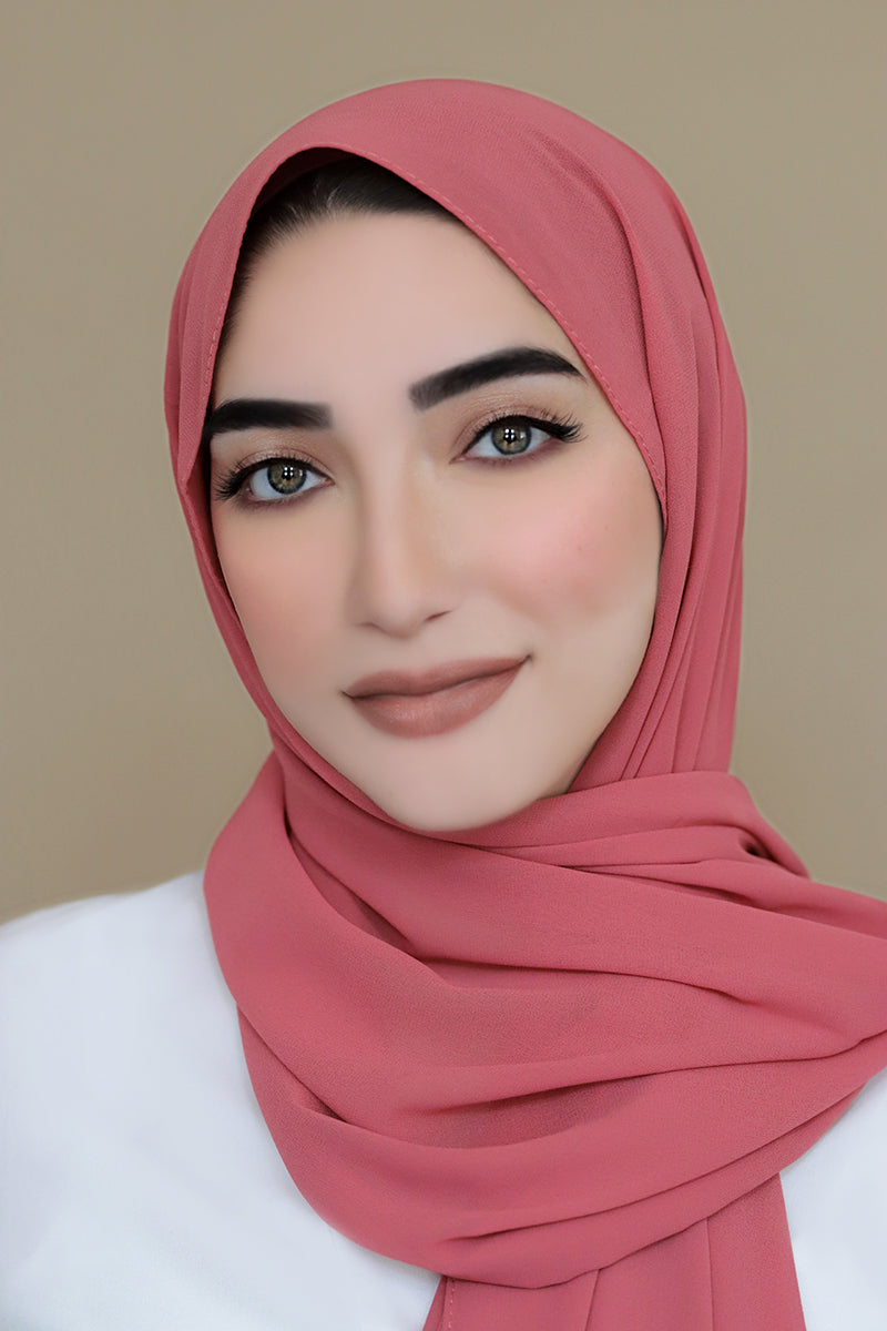 Basic Chiffon Hijab-Terra Cotta