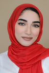 Luxury Maxi Light Hijab-Red