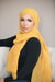 Pleated Light Hijab-Mustard