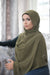 Basic Size Chiffon Hijab-Olive