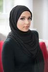 Premium Cotton Light Hijab-Black