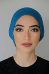 JERSEY TUBE UNDERSCARF-TURQUOISE