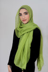 Luxury Light Maxi Hijab-Apple Green
