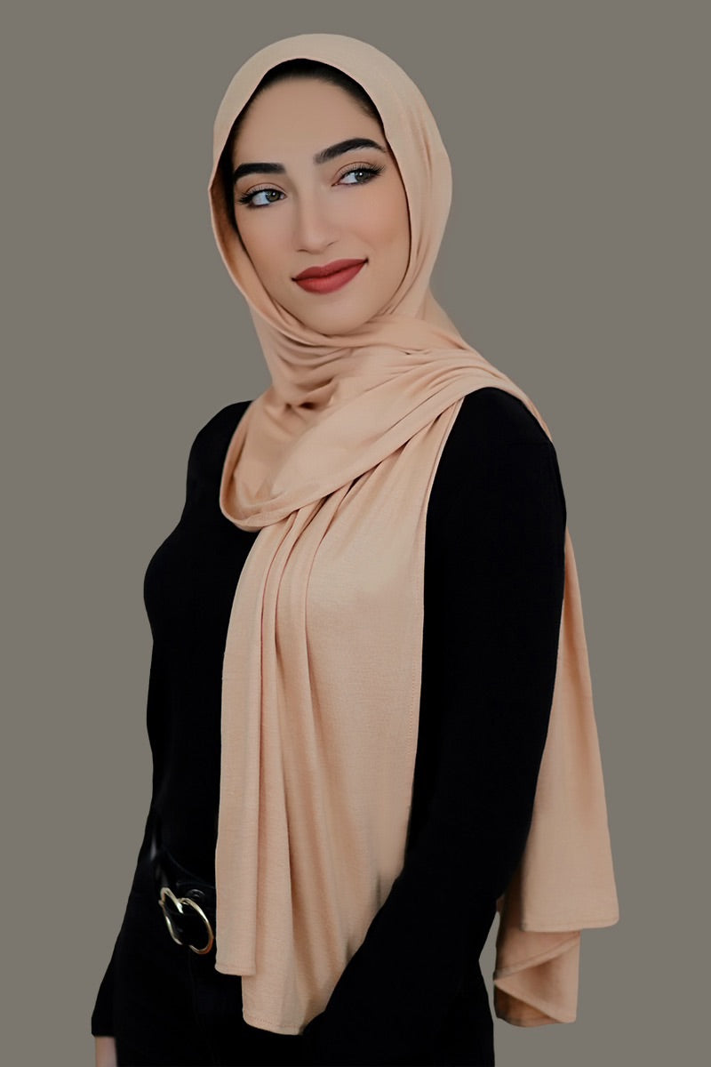 Small Jersey Hijab-Nude