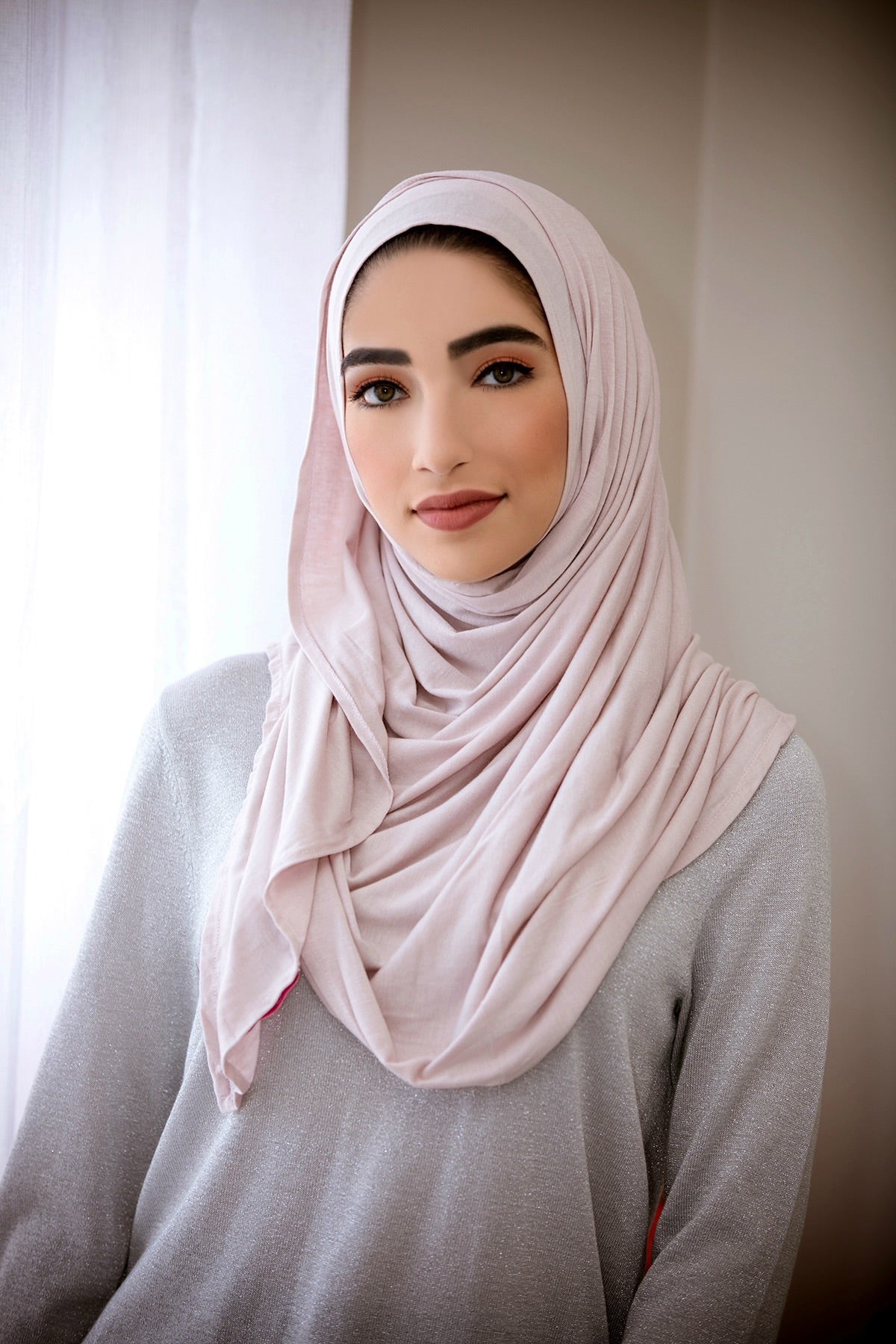 Instant Jersey Hijab-Ivory