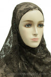 Lace Hijab Accent-Brown