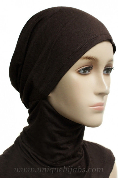 Tie Back Ninja Inner Underscarf-Brown