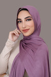 Luxury Jersey Hijab- Sunset Purple